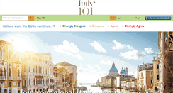 Desktop Screenshot of italy101.com